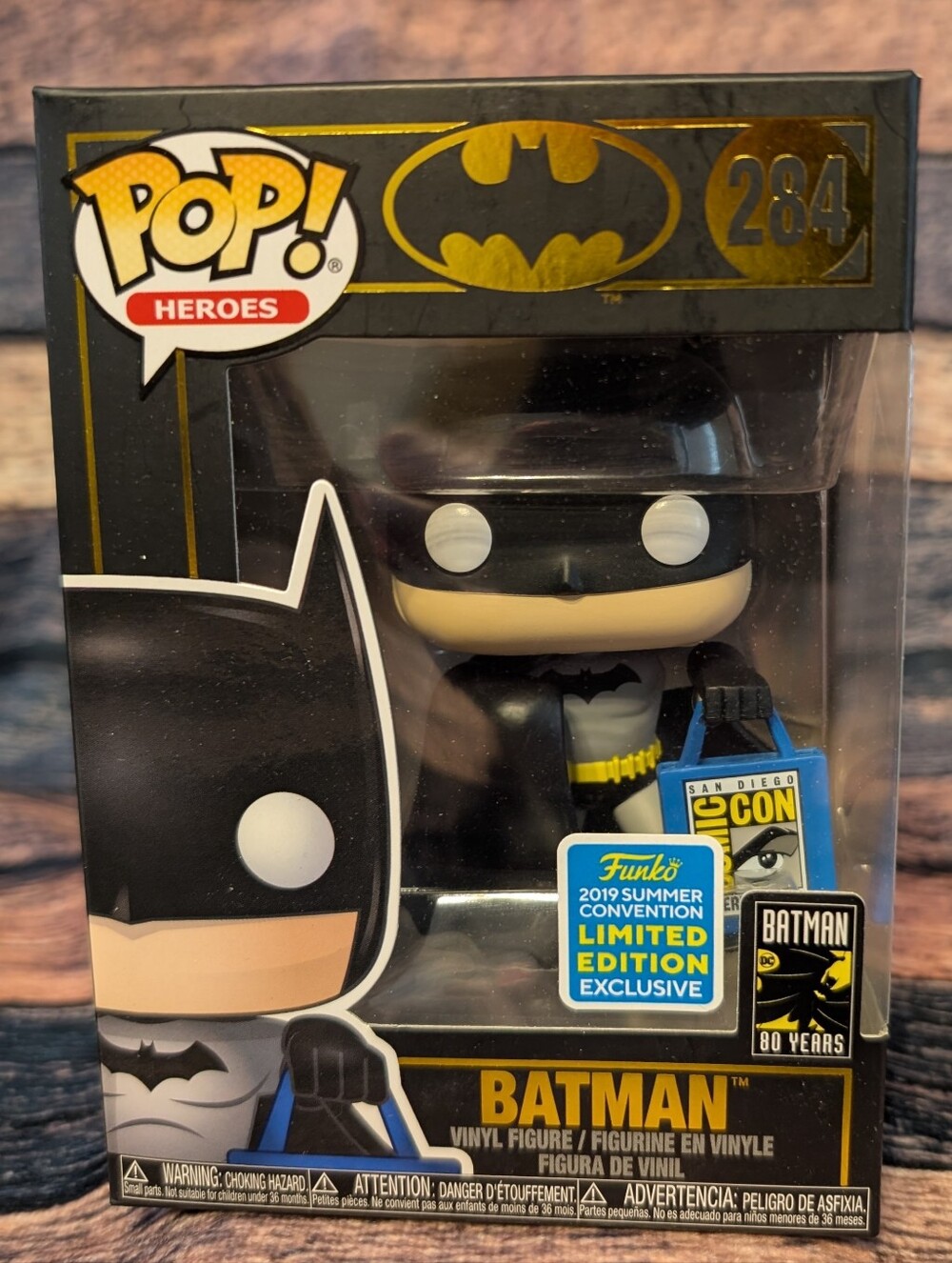 Funko Batman Pop! Heroes Vinyl Figure 2019 SDCC Bag 284